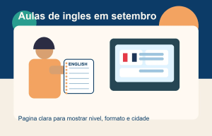 Professora de inglês com portátil e caderno a preparar aulas para setembro